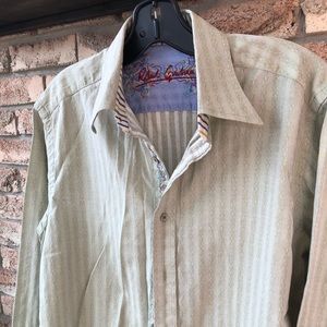Robert Graham green long sleeve shirt.
